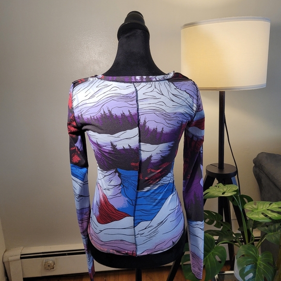 Free People Movement Right On Run Colorful Long Sleeve Size Large And XS - Picture 13 of 15